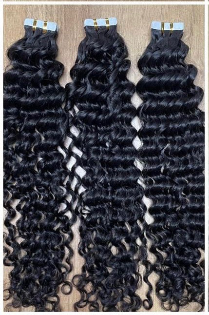 Bundle Deal-Cambodian Tape In Wavy Curl 16 18 20